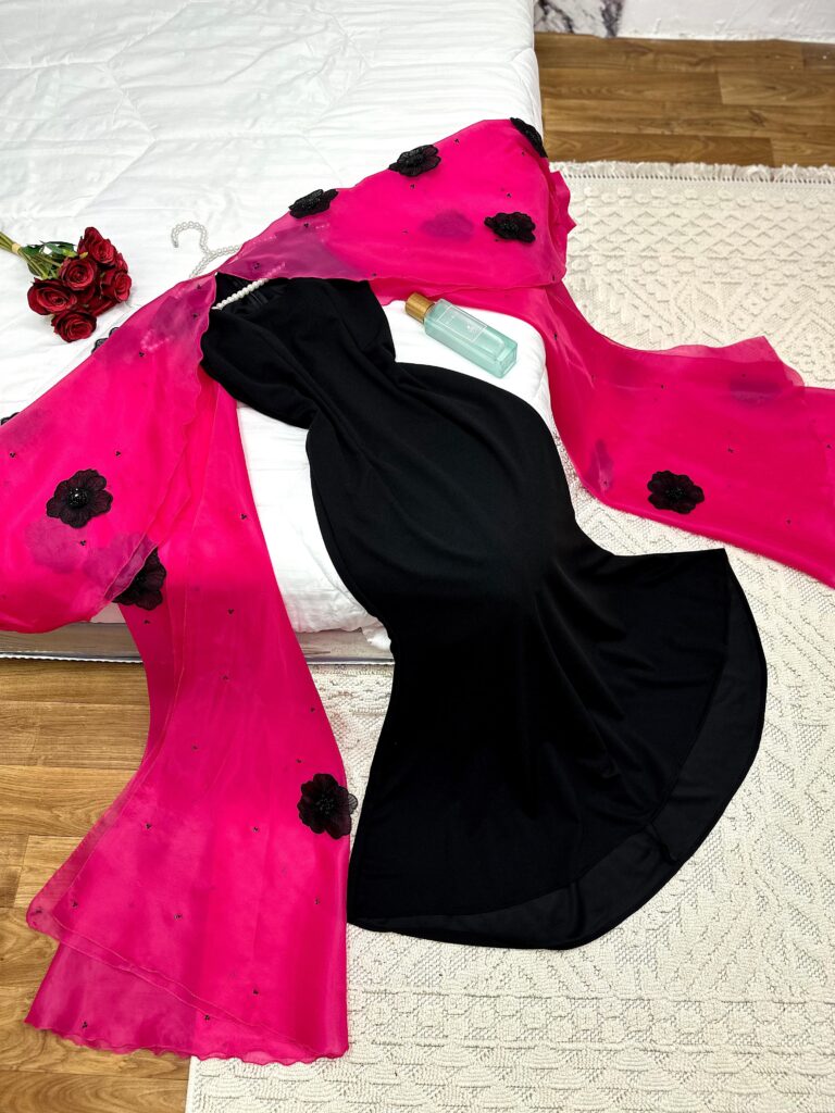 ⁦فستان سهرة كريب استرتش⁩ - الصورة ⁦2⁩