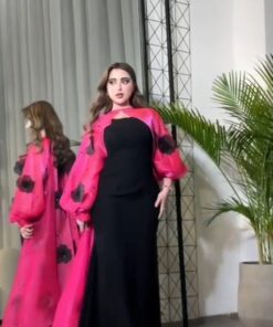 فستان سهرة كريب استرتش