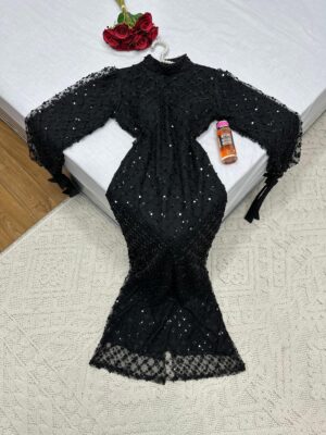 ⁦فساتين سهرة لون اسود⁩ - الصورة ⁦3⁩