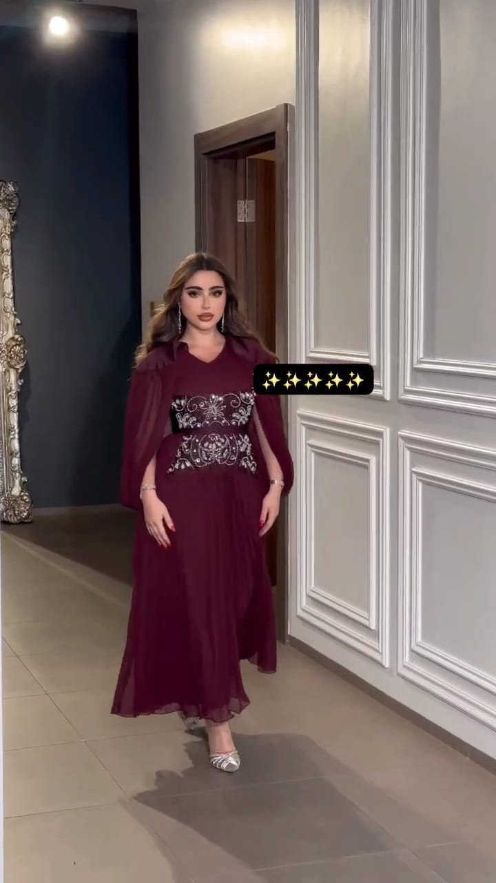 فساتين سهرة لون نبيتي - فساتين سهرة روزيتا