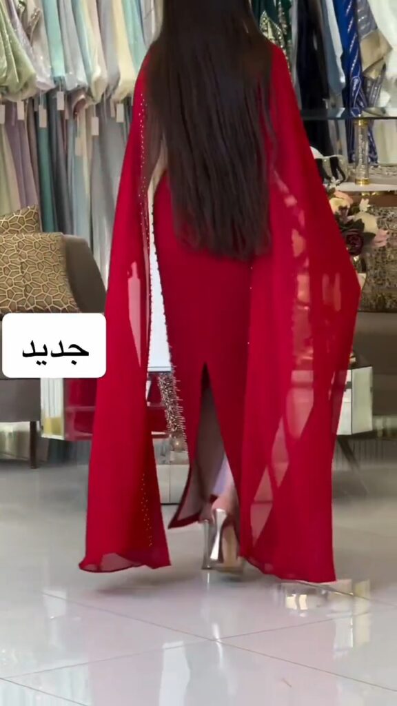 ⁦فستان سهرة كريب استرتش⁩ - الصورة ⁦3⁩
