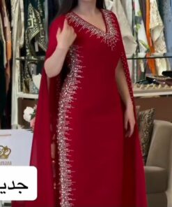 فستان سهرة كريب استرتش