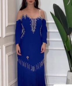 فساتين سهرة لون ازرق