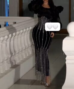 فساتين سهرة لون أسود