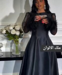 فساتين سهرة لون أسود