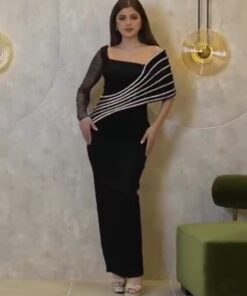 فساتين سهرة كريب استرتش