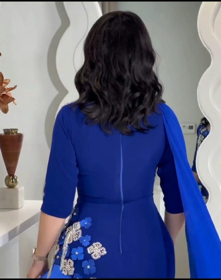 ⁦فساتين سهرة لون ازرق⁩ - الصورة ⁦3⁩
