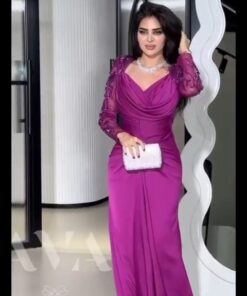 فساتين سهرة تفته حرير