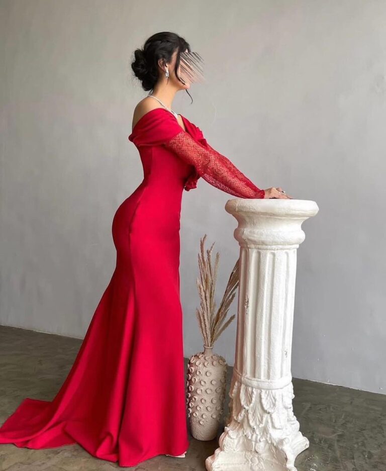 ⁦فساتين لون احمر⁩ - الصورة ⁦4⁩