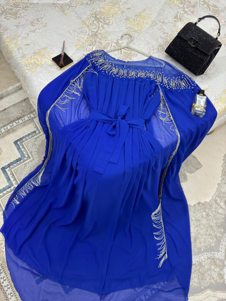 ⁦فساتين سهرة لون ازرق⁩ - الصورة ⁦3⁩