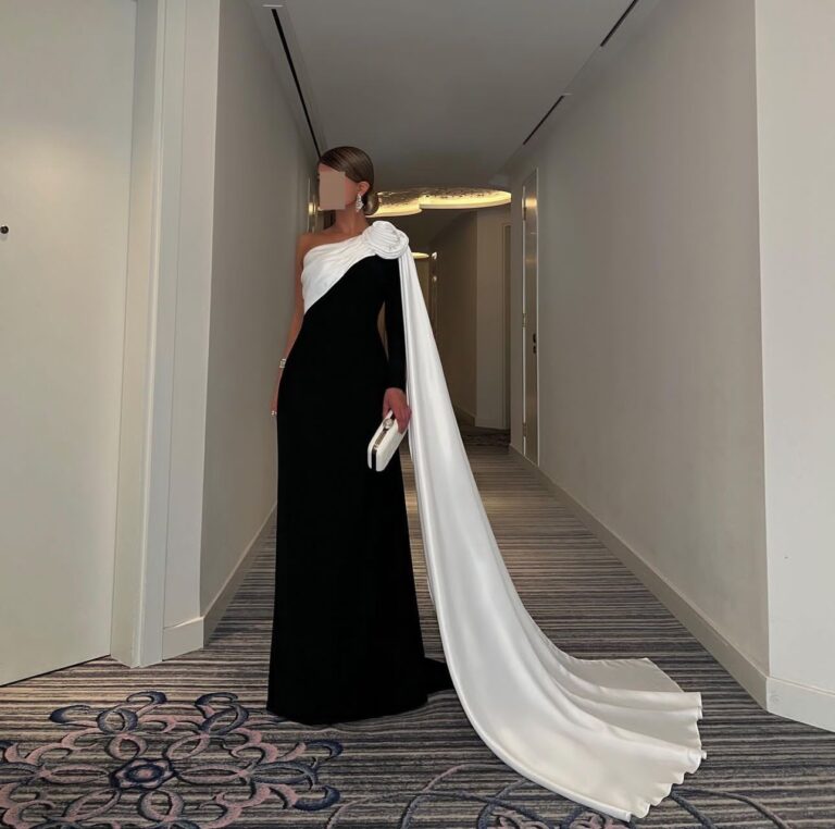 ⁦فساتين سهرة لون اسود⁩ - الصورة ⁦4⁩