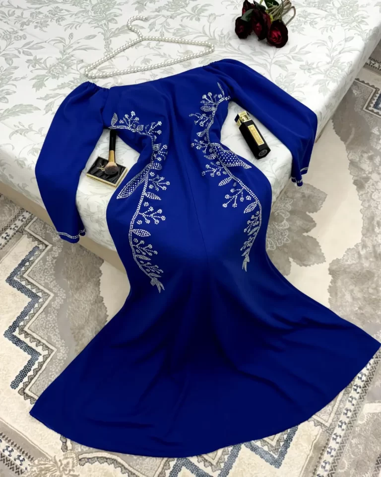 ⁦فساتين سهرة لون ازرق⁩ - الصورة ⁦3⁩