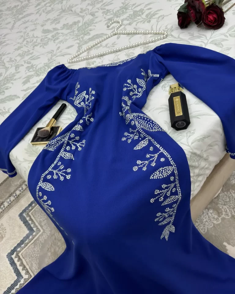 ⁦فساتين سهرة لون ازرق⁩ - الصورة ⁦4⁩
