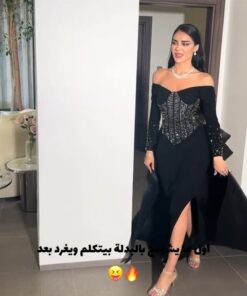 فساتين سهرة لون أسود