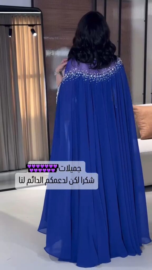 ⁦فساتين سهرة لون ازرق⁩ - الصورة ⁦6⁩