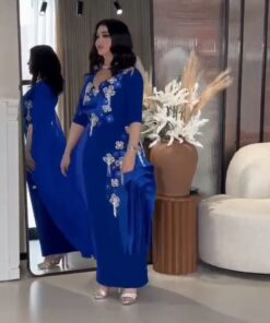 فستان سهرة لون ازرق