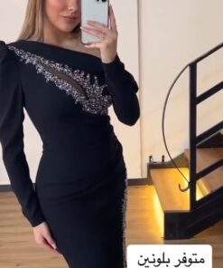 فساتين سهرة لون أسود