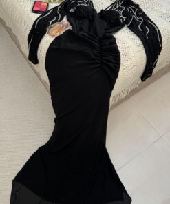 Alternative view of فستان سهرة أسود طويل