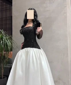 فساتين سهرة لون اسود فخم