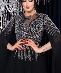 فستان سهرة لون اسود