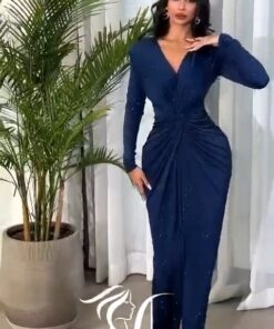 فستان سهرة لمعه استرتش