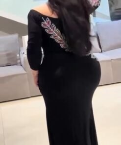 Alternative view of فستان سهرة لون اسود طويل
