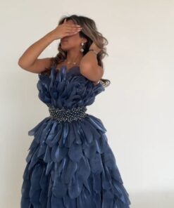 فستان سهرة كحلي