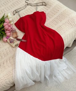 فساتين سهرة لون احمر