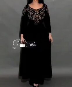 فستان سهرة اسود ناعم