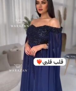 فستان سهرة لون كحلي