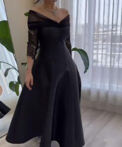 فساتين السهرة باللون الأسود