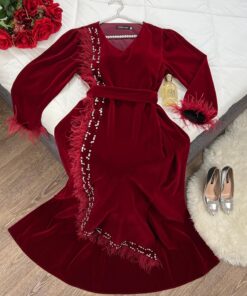 فستان سهرة خامة شموه