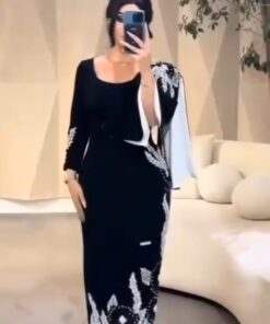 فستان سهرة لون أسود
