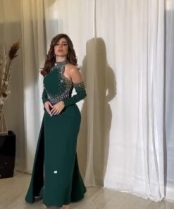 Alternative view of فستان سهرة لون أخضر