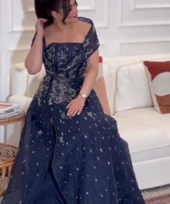 فستان سهرة كحلي