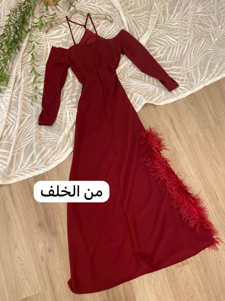 ⁦فستان للسهرة كريب⁩ - الصورة ⁦3⁩