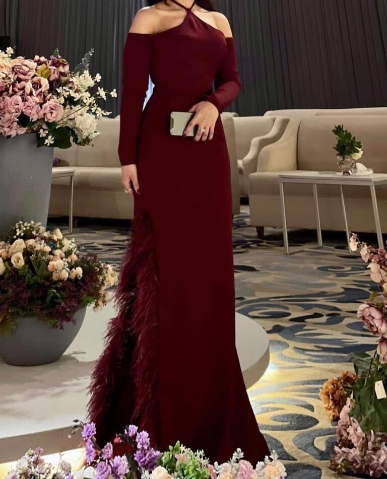 ⁦فستان للسهرة كريب⁩ - الصورة ⁦5⁩