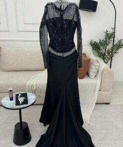 Alternative view of فستان سهرة لون اسود فخم