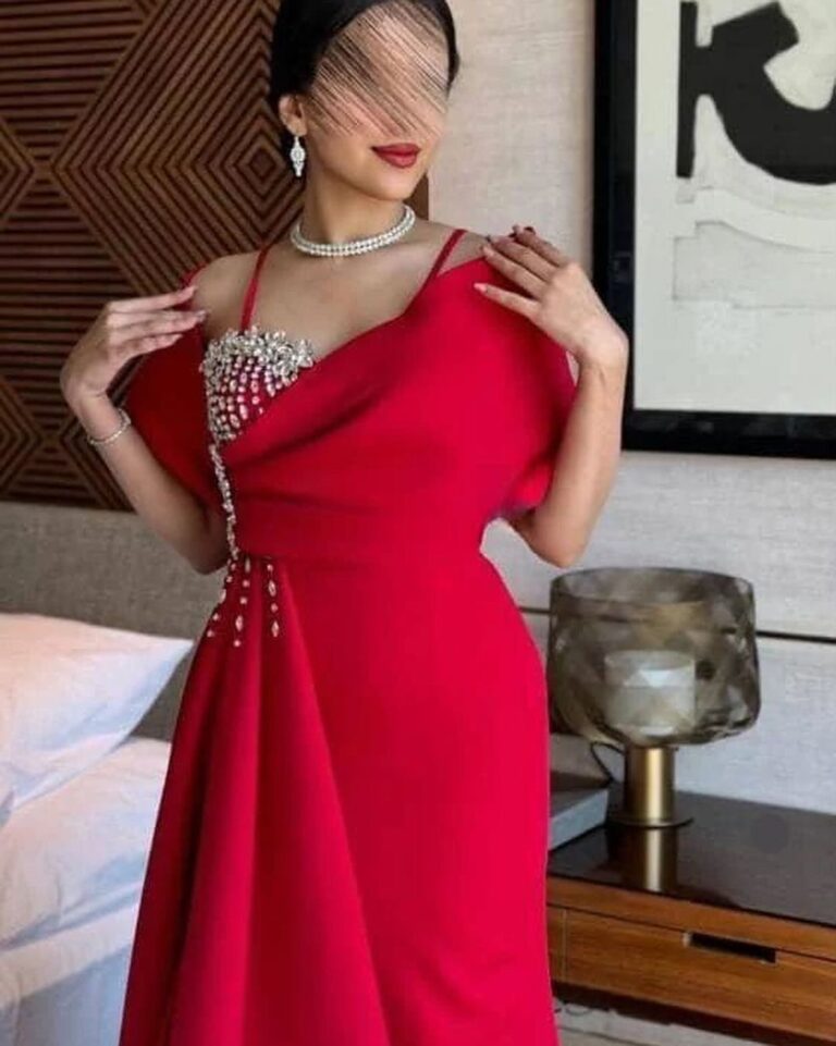 ⁦فساتين سهرة لون أحمر⁩ - الصورة ⁦5⁩
