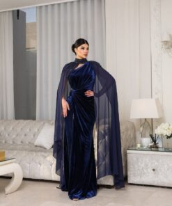 فستان سهرة مخمل