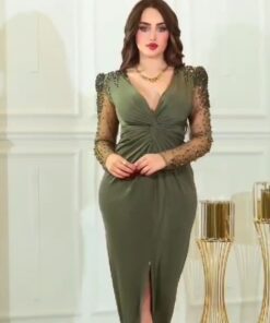 فستان سهرة ناعم رآقي