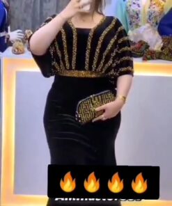 فستان سهرة مخمل فخمة