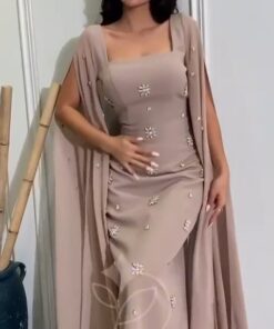 فستان سهرة ناعم فخم وانيق