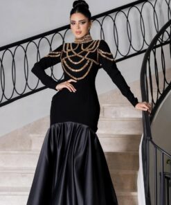 فستان سهرة لون اسود