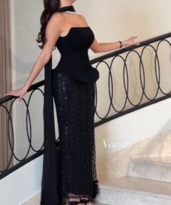 فساتين سهرة لون أسود