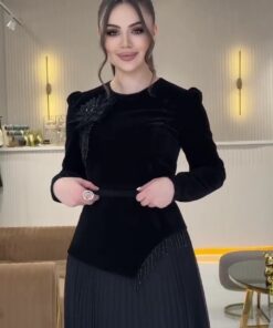 فساتين سهرة جوخ شتوي