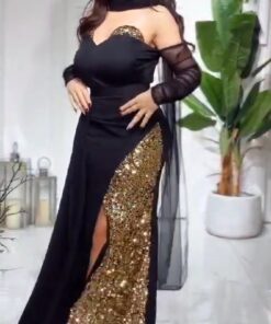 فساتين سهرة فخمة لون اسود