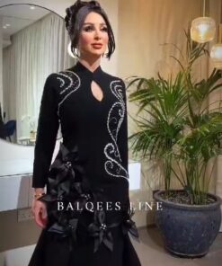 فستان سهرة لون اسود فخم