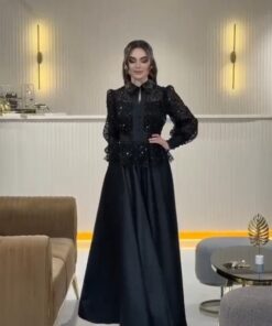 فستان سهرة لون اسود