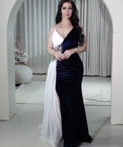 فستان سهرة مخمل